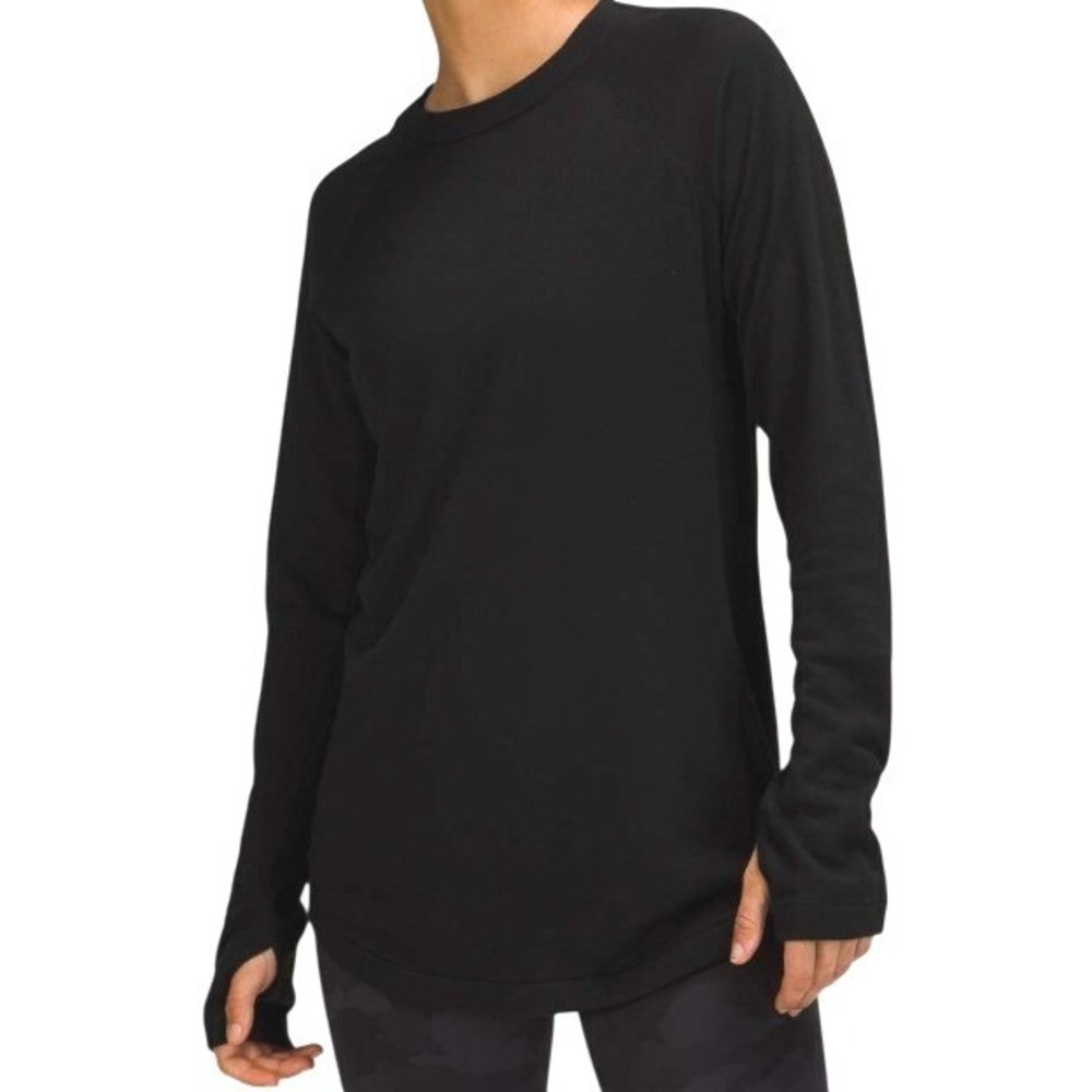 Lululemon Womens‎ 8/10 Lightweight Boolux Sweater in Black